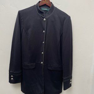Ralph Lauren Black Silver Button Jacket SIZE L